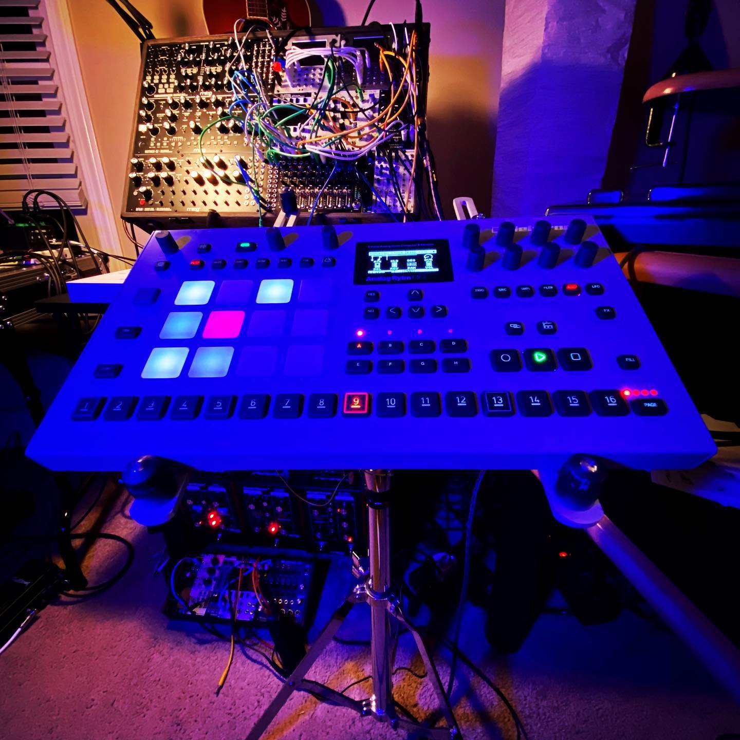 Just got my Elektron Analog Rytm back from repairs on the day they announced a new version at a new higher price. Yikes! Glad I got mine when I did, even though I love the new color. It’s an amazing sounding drum machine but it’s not my favorite workflow. It’ll never be my main machine but I’ll never get rid of it. Happy to have it back!