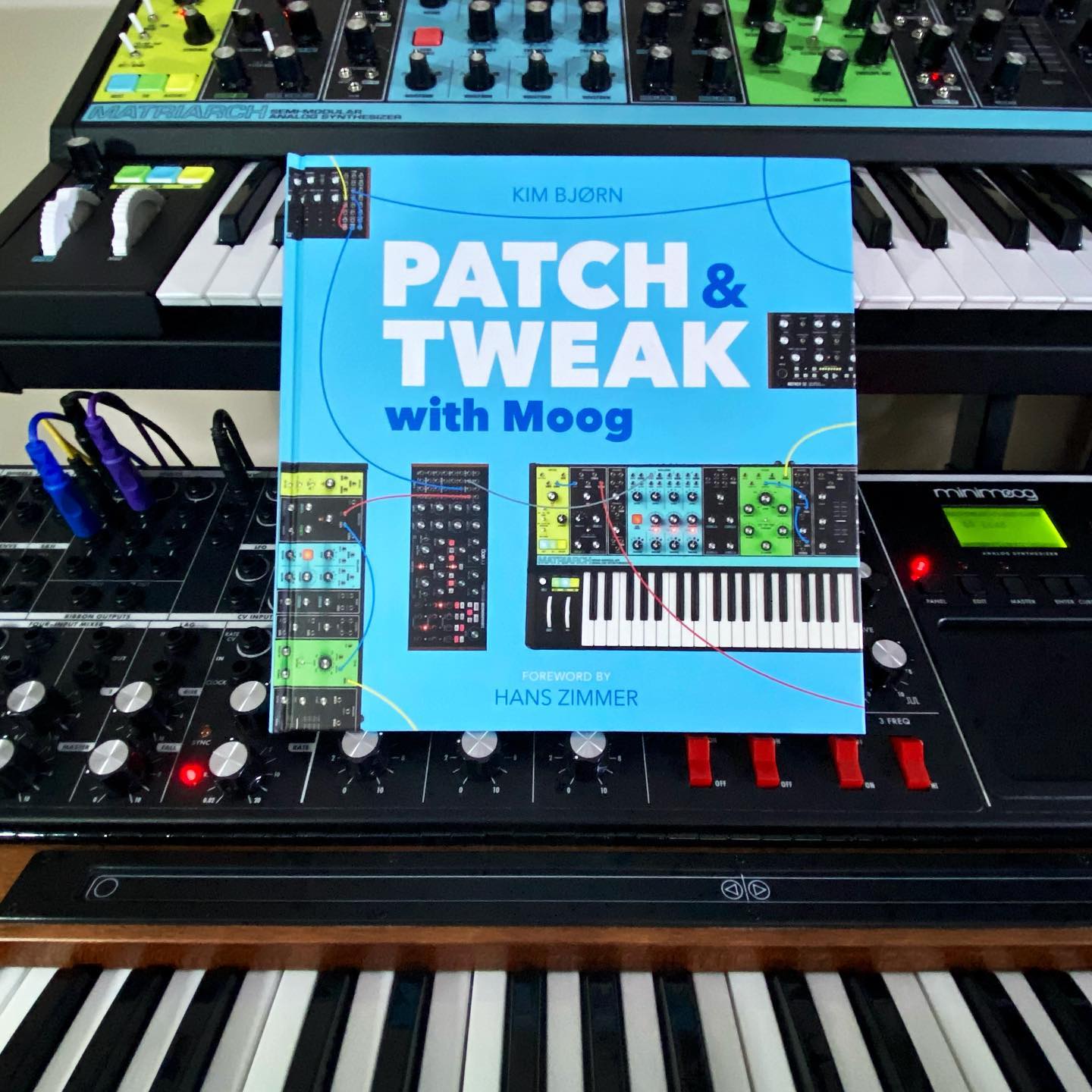 Excited for this  @wemakebjooks #patchandtweakwithmoog #moog #synthesizers #moogmatriarch #minimoog #moogvoyager