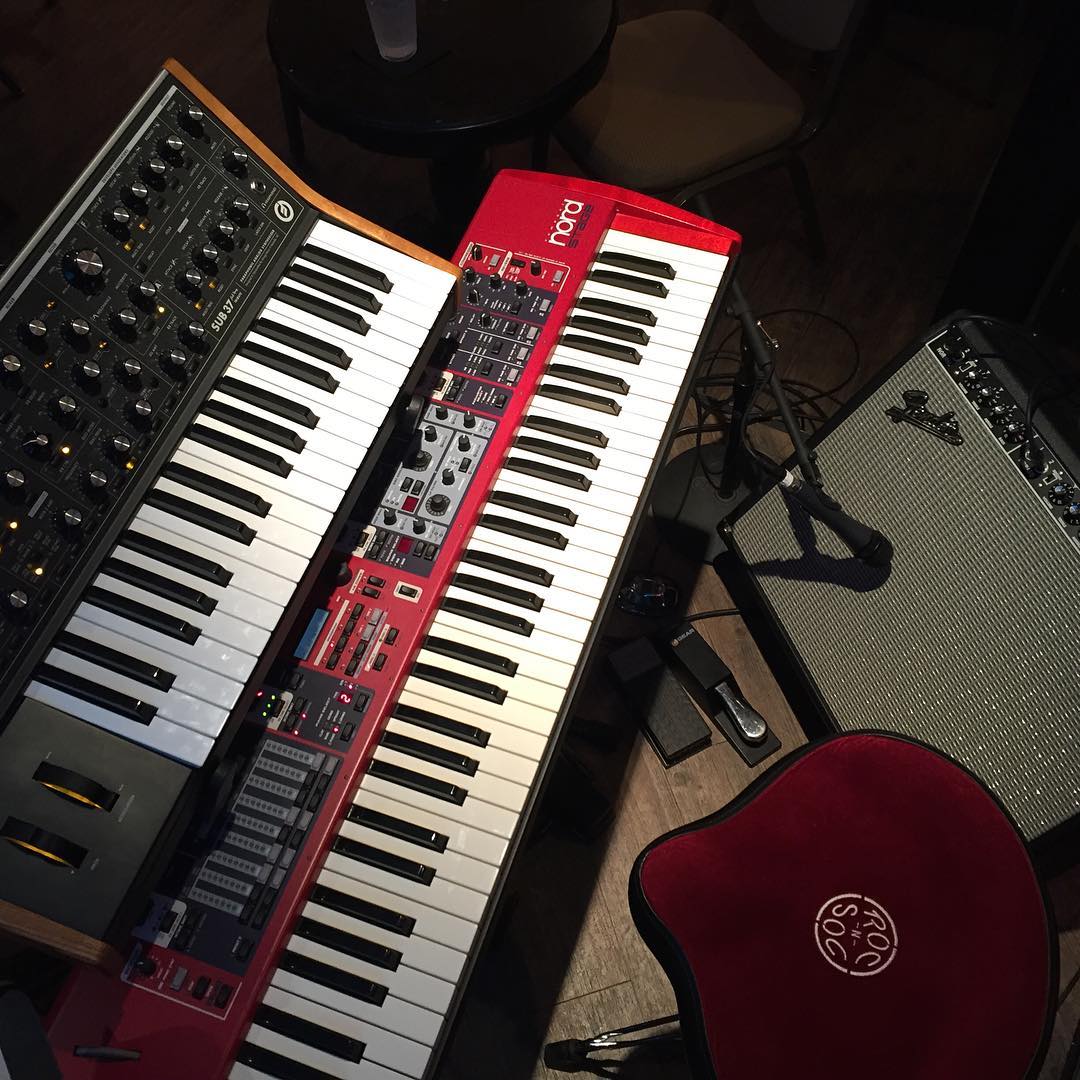 I hope you're having as much fun on St. Patrick's Day as I am! #nord #nordstage #moog #moogsub37