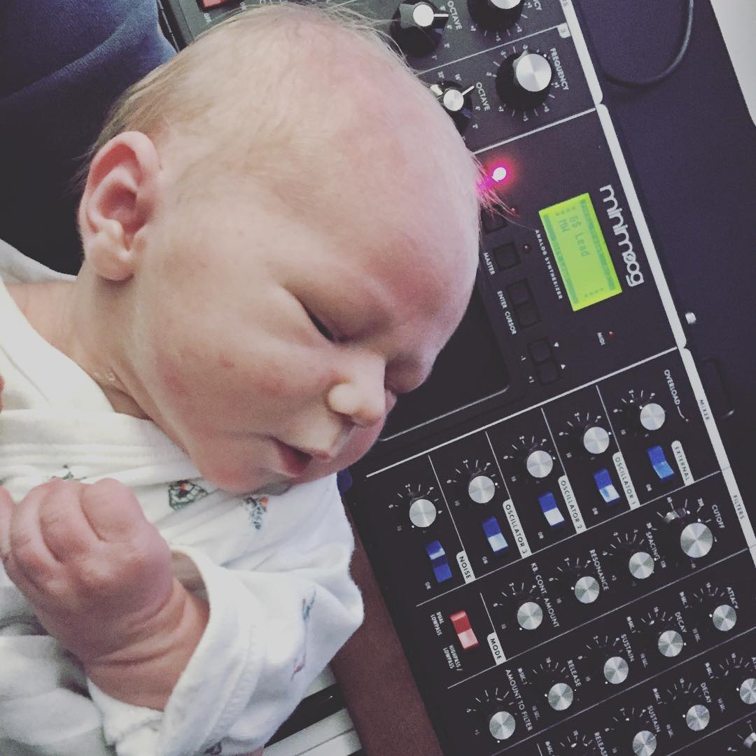 I'm not going to soothe my newborn son with just any old white noise. 🎹@moogmusic