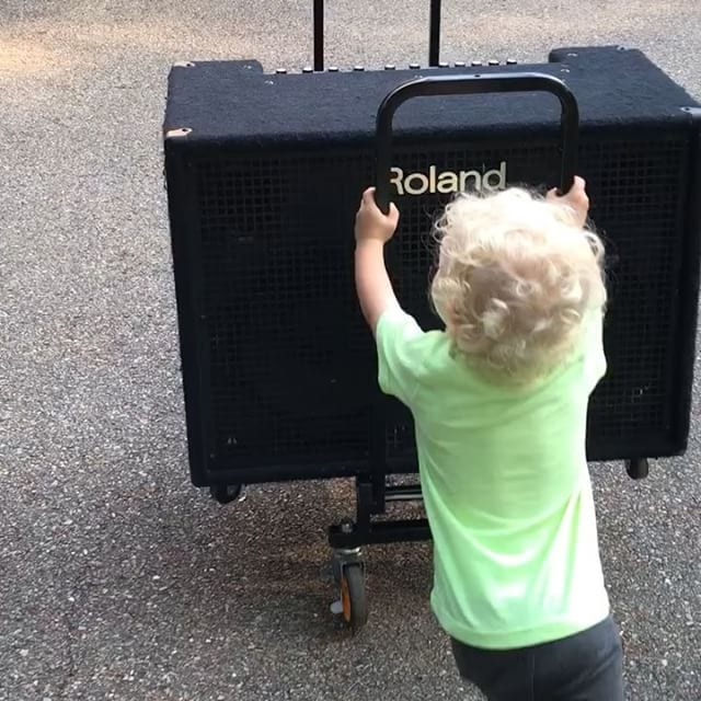 When you have to load 100 pounds of amp into your car, it’s nice to have the strength of a grown man AND a 2 year old
