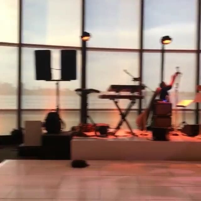 Had a nice view of the Boston skyline behind the stage last night @jfklibrary