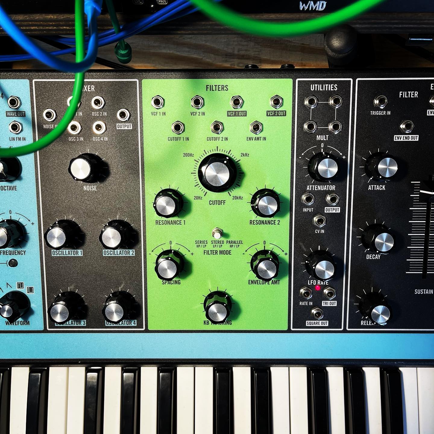 Happy St. Patrick’s Day! ☘️ Today, everything is going through my Moog Matriarch’s green filter. #moogmatriarch