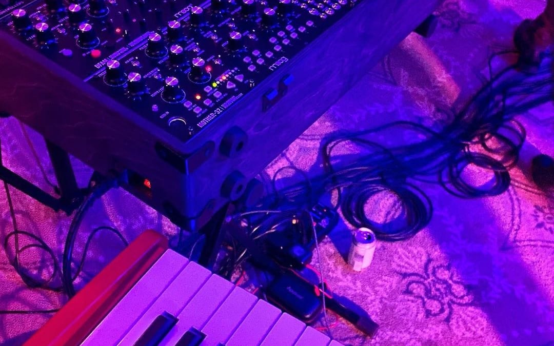 I brought my modular synth to the gig this weekend