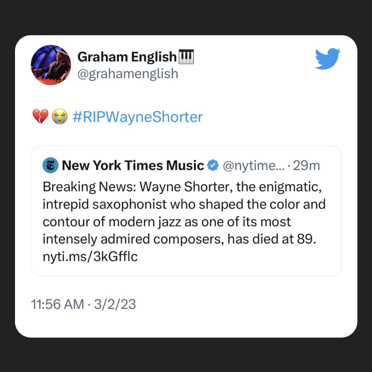 RIP Wayne Shorter.