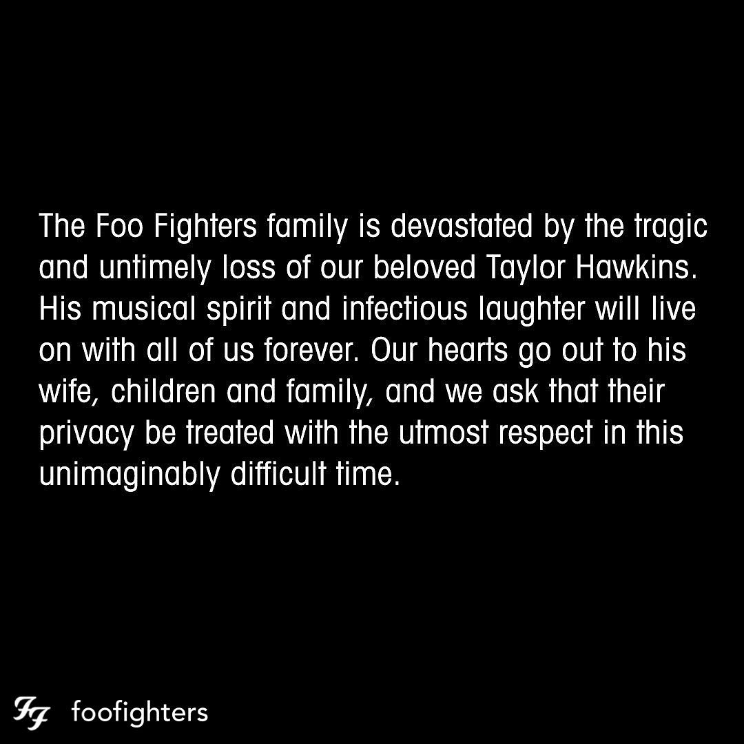 RIP Taylor Hawkins