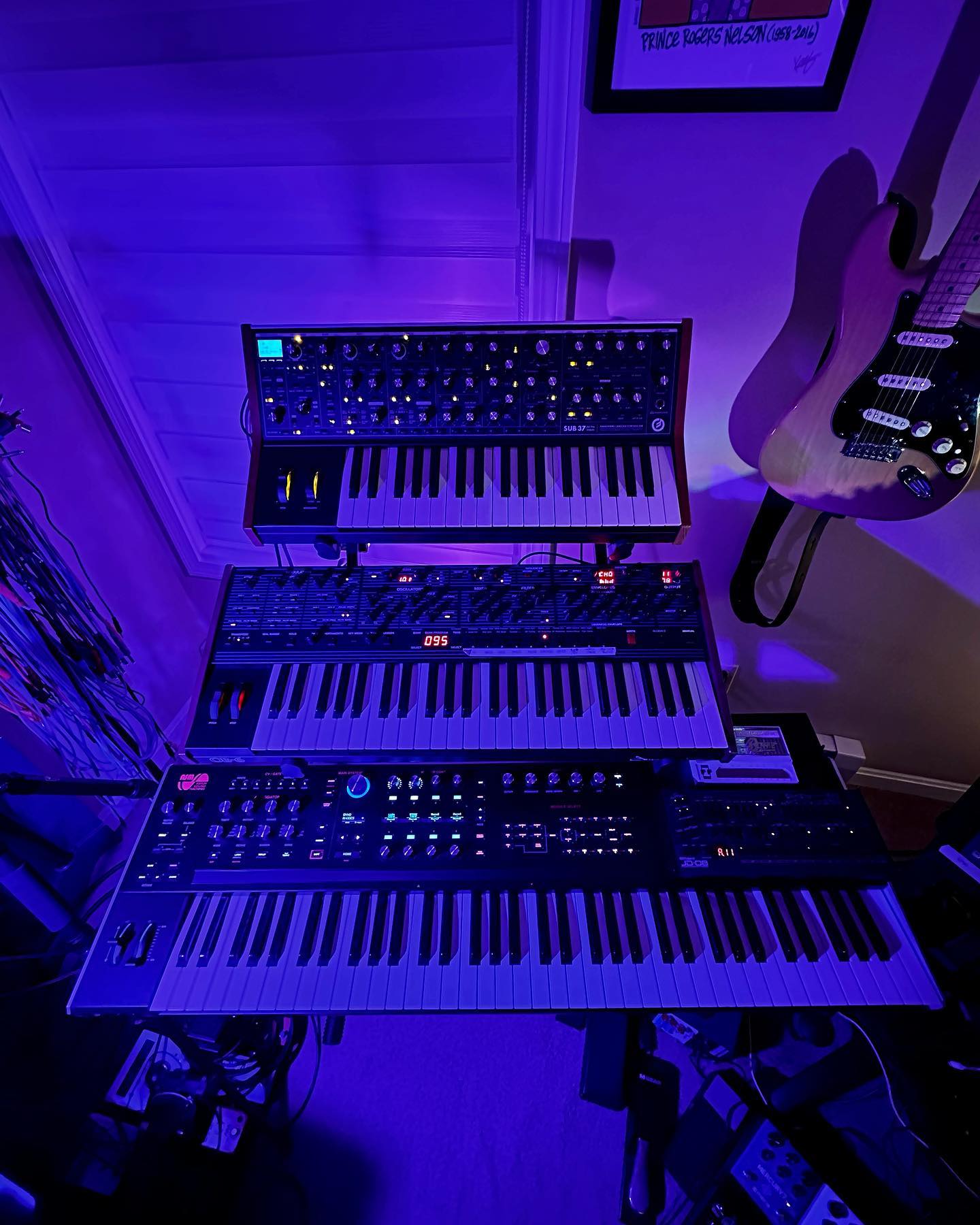 They say blue light is bad for sleep, but I'd rather count synths than sheep. #jd-08